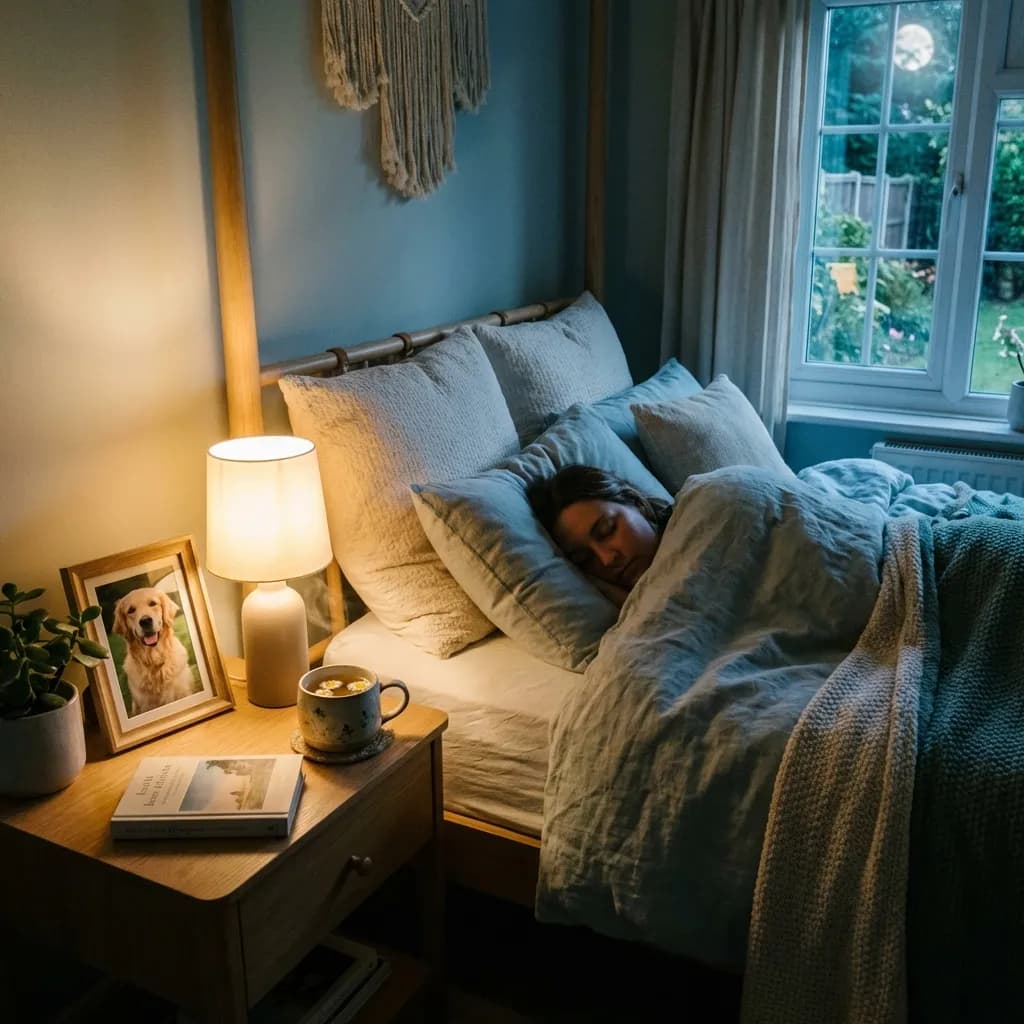 ペットロスで眠れないあなたへ。寂しい夜に心を落ち着かせる7つの入眠儀式